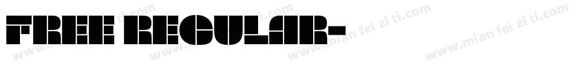 Free Regular字体转换